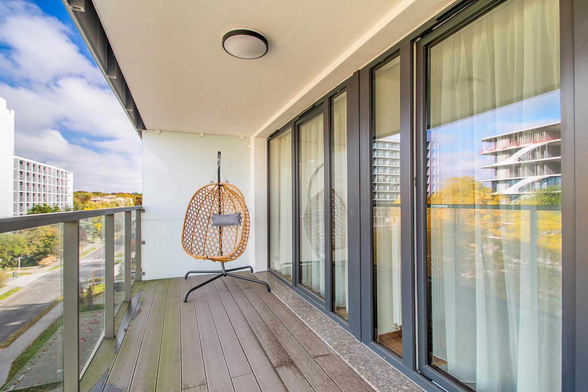 One-Bedroom Apartment Balcony